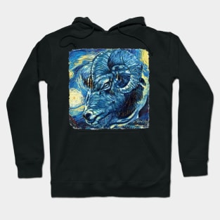 Aries Van Gogh Style Hoodie